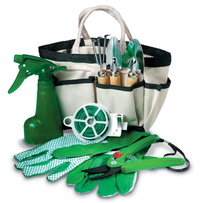 Gadget with logo set of garden tools GARDENIA