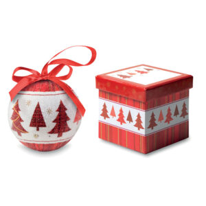 Christmas gadget ball in pearl SNOWY Christmas ball in pearl finish with ribbon hanger. Individual carton gift box in matching design. Available color: Multicolor. Dimensions: 7X7X6,5 CM Width: 7 cm Length: 7 cm Height: 6.5 cm Volume: 0.507 cdm3Gross Weight: 0.052 kg Net Weight: 0.042 kg Magnus Business Gifts is your partner for merchandising, gadgets or unique business gifts since 1967. Certified with Ecovadis gold!