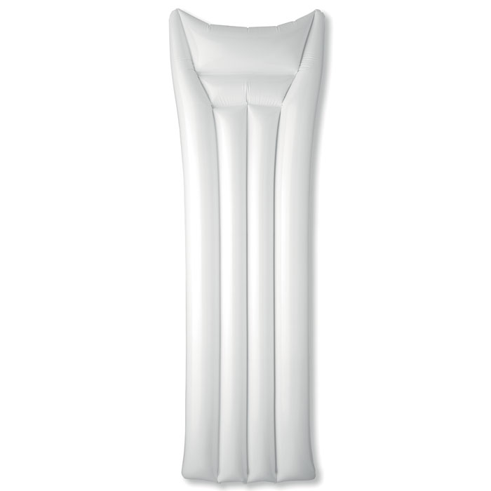 Beach gadget with logo mattress AIR WHITE PVC
