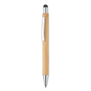 Bamboe stylus balpen