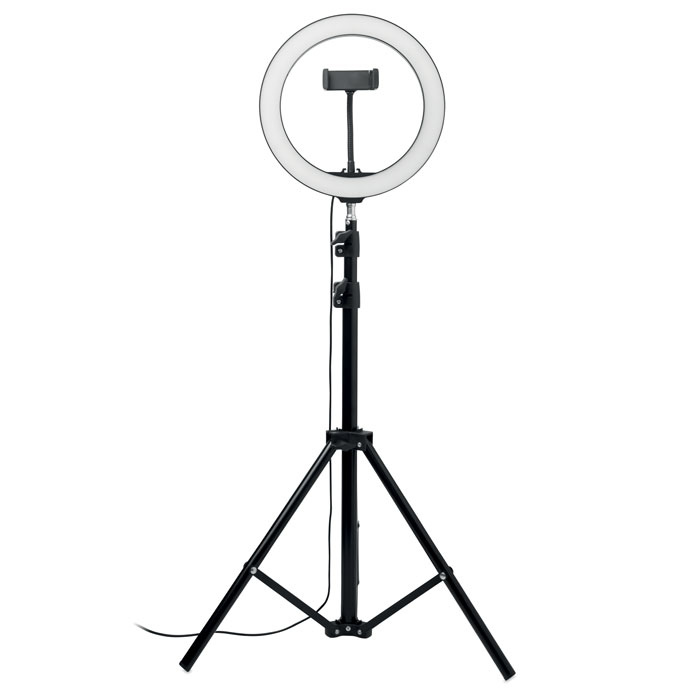 HELO26 cm LED ring light set with logo  |Magnus Business Gifts