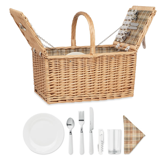 Gadget with logo Picnic Basket MIMBRE PLUS