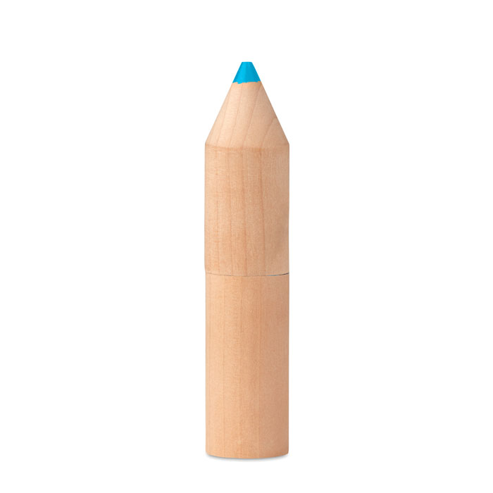 PETIT COLORET Pencils with company logo 6 pencils in wooden box with logo |Magnus Business Gifts