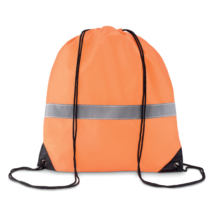 Drawstring reflective stripe