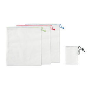 Set van 3 RPET fruitzakken