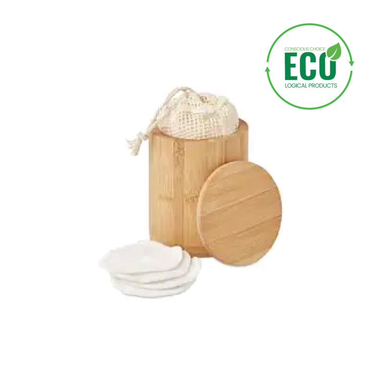BELLA Bamboo fibre cleansing pad set with logo |Magnus Business Gifts
