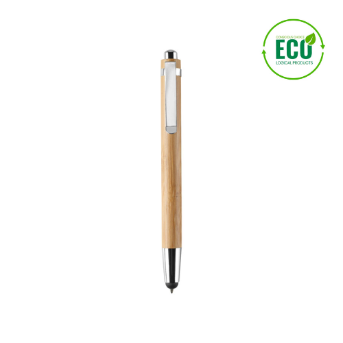 Ball pen in ABS and bamboo | BYRON - pen with company logo