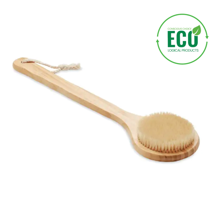 FINO Bamboo bath brush with logo  |Magnus Business Gifts