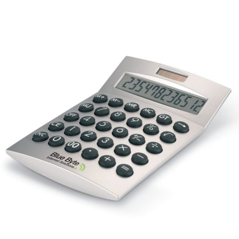 Gadget with logo calculator 12-digits Basics