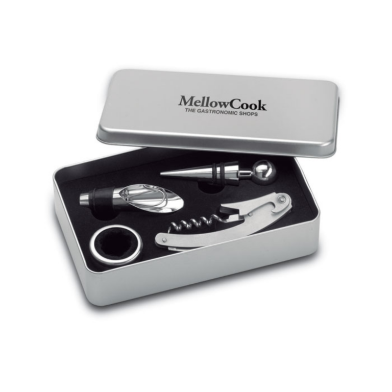 Wine accessoire with logo box set WINORY