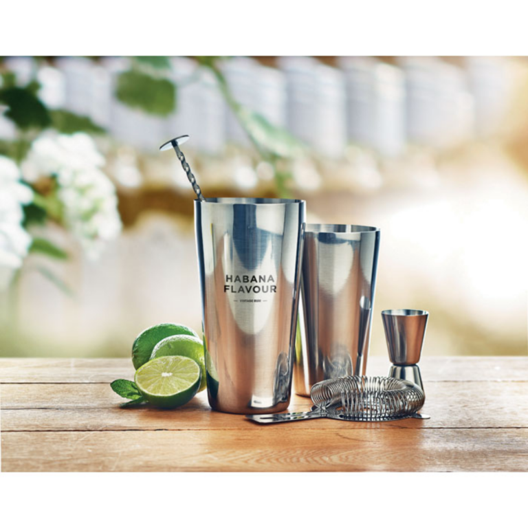 Gadget with logo Cocktail set BOSTON