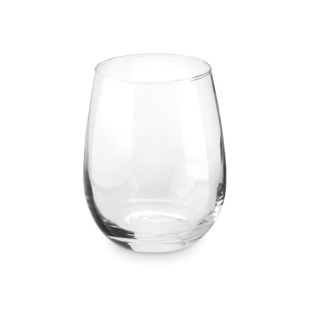 Gadget with logo Cocktail glass BLESS Reusable stemless glass presented in gift box. Capacity: 420 ml. The rounded and wide shape of the glass make it ideal to serve your favourite cocktails in. A stylish glass that will look good on any bar or dining table. Dimensions: Ø6X10.5CM Height: 10.5 cm Diameter: 6 cm Volume: 1.153 cdm3 Gross Weight: 0.239 kg Net Weight: 0.191 kg Magnus Business Gifts is your partner for merchandising, gadgets or unique business gifts since 1967. Certified with Ecovadis gold!