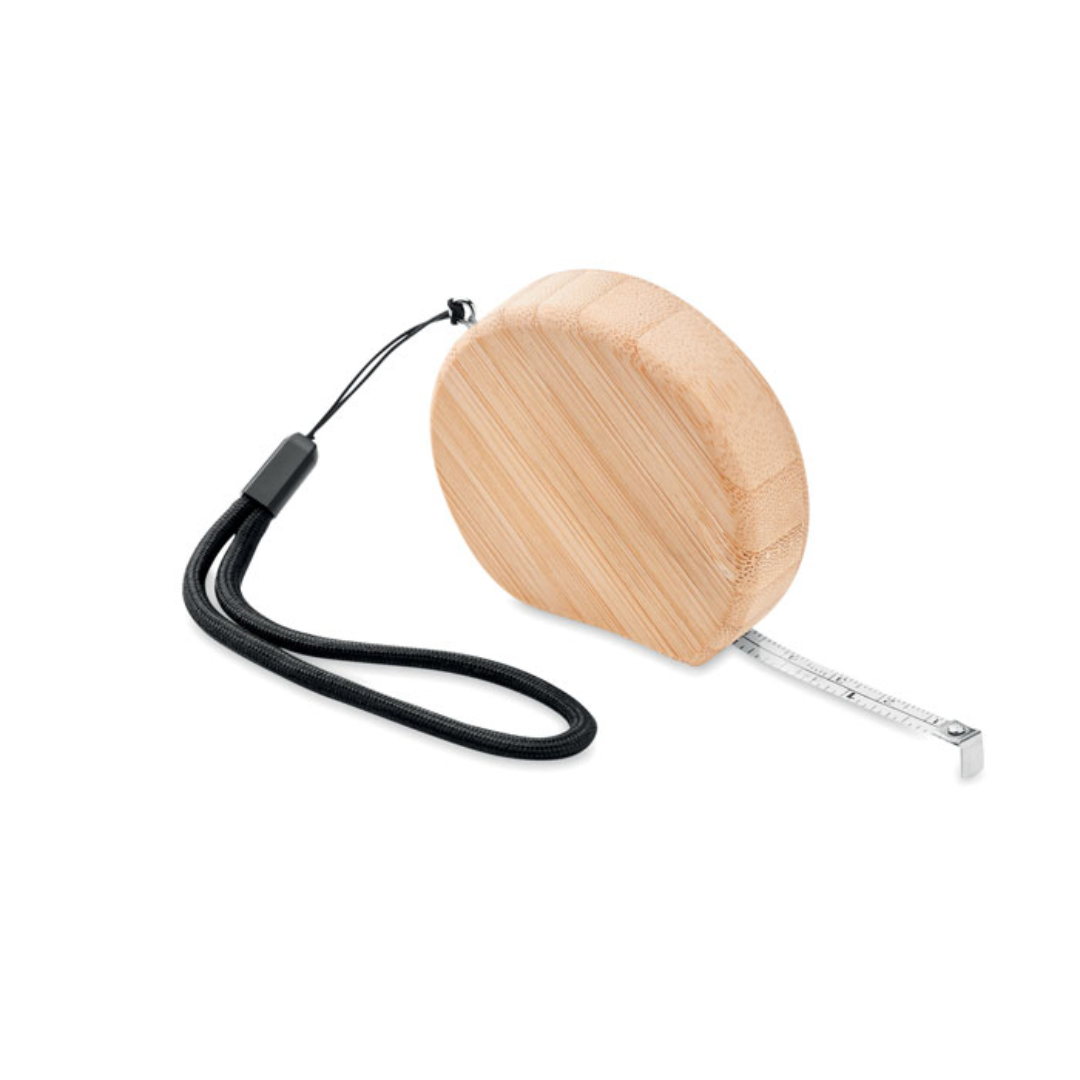 Gadget with Logo Measuring tape SOKUTAI 2M bamboo measuring tape with logo including wrist strap. A useful tool for measuring items with a natural touch thanks to the bamboo casing. Bamboo is a natural product, there may be slight variations in colour and size per item, which can affect the final decoration outcome. Available color: Wood Dimensions: 23,5X6X2CM Width: 6 cm Length: 23.5 cm Height: 2 cm Volume: 0.13 cdm3 Gross Weight: 0.059 kg Net Weight: 0.05 kg Magnus Business Gifts is your partner for merchandising, gadgets or unique business gifts since 1967. Certified with Ecovadis gold!