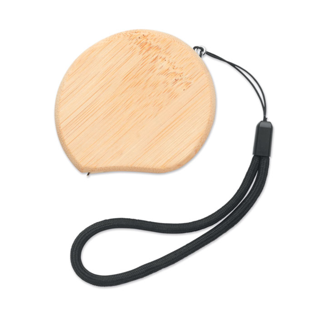 Gadget with Logo Measuring tape SOKUTAI 2M bamboo measuring tape with logo including wrist strap. A useful tool for measuring items with a natural touch thanks to the bamboo casing. Bamboo is a natural product, there may be slight variations in colour and size per item, which can affect the final decoration outcome. Available color: Wood Dimensions: 23,5X6X2CM Width: 6 cm Length: 23.5 cm Height: 2 cm Volume: 0.13 cdm3 Gross Weight: 0.059 kg Net Weight: 0.05 kg Magnus Business Gifts is your partner for merchandising, gadgets or unique business gifts since 1967. Certified with Ecovadis gold!