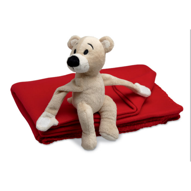 Gadget with logo Plaid with teddy MANTA