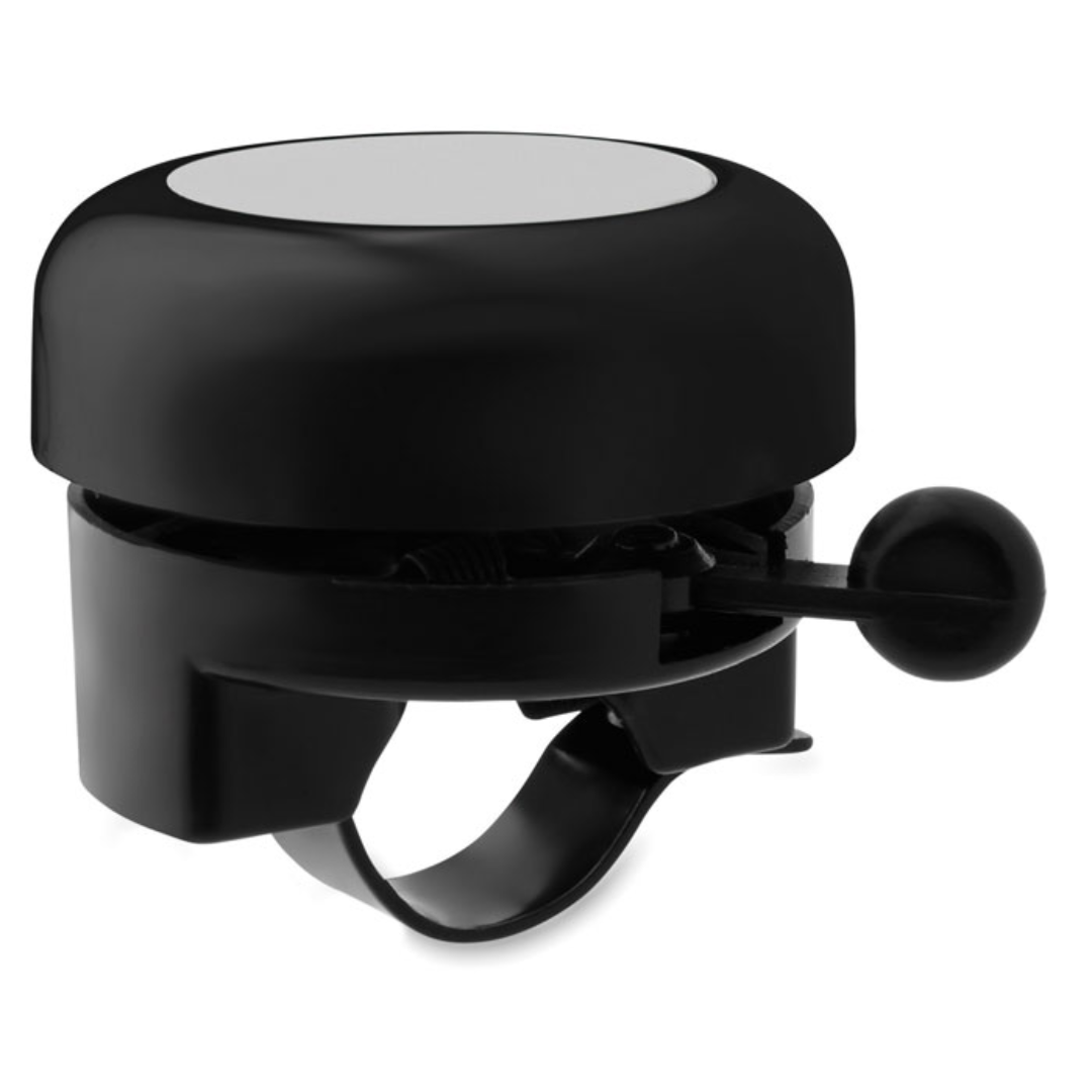Gadget with logo Bicycle bell RINGRING Bicycle bell with logo made of aluminium and ABS. Available color: Shiny Silver, Black, Red, Blue Dimensions: Ø5,5X5 CM Height: 5 cm Diameter: 5.5 cm Volume: 0.249 cdm3 Gross Weight: 0.048 kg Net Weight: 0.034 kg Magnus Business Gifts is your partner for merchandising, gadgets or unique business gifts since 1967. Certified with Ecovadis gold!