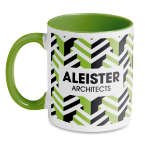 Mug with logo SUBLIMCOLY Sublimation ceramic mug with logo with coloured handle and inside. Capacity: 300 ml. A classic mug for your favourite morning coffee or tea. Availble color: Green, Black, Red, Royal Blue, Blue, Dark Navy, Grey Dimensions: Ø8X9 CM Height: 9 cm Diameter: 8 cm Volume: 1.4 cdm3 Gross Weight: 0.4 kg Net Weight: 0.299 kg Magnus Business Gifts is your partner for merchandising, gadgets or unique business gifts since 1967. Certified with Ecovadis gold!