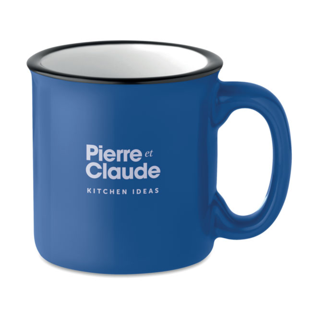 Mug with logo TWEENIES Ceramic vintage style mug. Capacity: 240 ml. A simple mug with vintage design for your favourite morning coffee or tea. Available color: Dark Navy, Red, Grey, Royal Blue, Blue, White, Black Dimensions: Ø8,5X8,5 CM Height: 8.5 cm Diameter: 8.5 cm Volume: 1.148 cdm3 Gross Weight: 0.361 kg Net Weight: 0.329 kg Magnus Business Gifts is your partner for merchandising, gadgets or unique business gifts since 1967. Certified with Ecovadis gold!