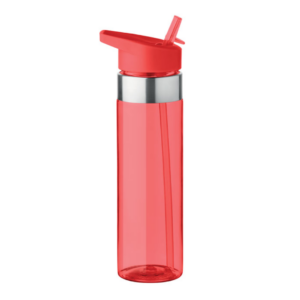 Water bottle with logo SICILIA Drinking bottle in Tritan™ which is BPA free with stainless steel details and with foldable mouth piece. Capacity: 650 ml. Not suitable for carbonated drinks. Leak free. Available color: Transparent Red, Transparent Lime, Transparent Grey, Transparent Blue, Transparent Dimensions: 8X24.5CM Width: 24.5 cm Length: 8 cm Diameter: 8 cm Volume: 1.412 cdm3 Gross Weight: 0.152 kg Net Weight: 0.125 kg Magnus Business Gifts is your partner for merchandising, gadgets or unique business gifts since 1967. Certified with Ecovadis gold!