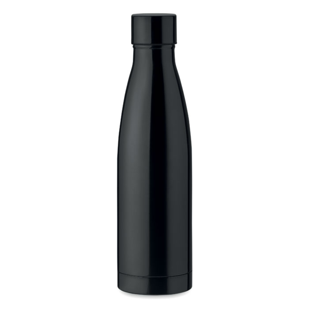Water bottle with logo BELO BOTTLE Double wall stainless steel with copper insulating vacuum bottle. Capacity 500 ml. Leak free. A simple designed double wall bottle to keep your favourite drink hot or cold, wherever you go. Perfect to take with you on the road or during a hike or picnic. Available color: Green, Red, Orange, Matt Gold, Blue, White, Matt Silver, Black Dimensions: Ø7X25.5CM Height: 25.5 cm Diameter: 7 cm Volume: 1.649 cdm3 Gross Weight: 0.324 kg Net Weight: 0.264 kg Magnus Business Gifts is your partner for merchandising, gadgets or unique business gifts since 1967. Certified with Ecovadis gold!