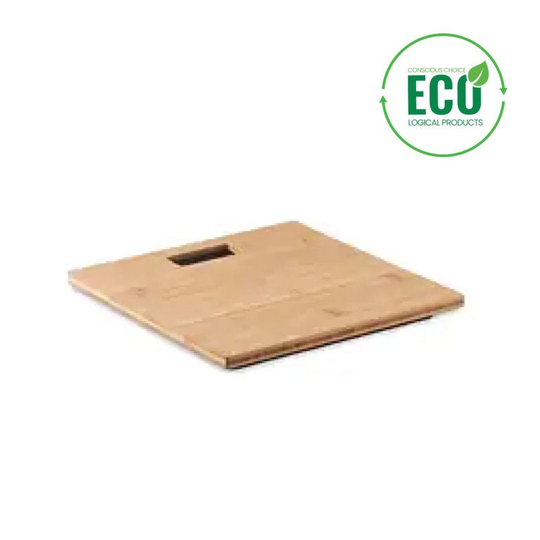 PESA SCALE Bamboo bathroom scale with logo  |Magnus Business Gifts