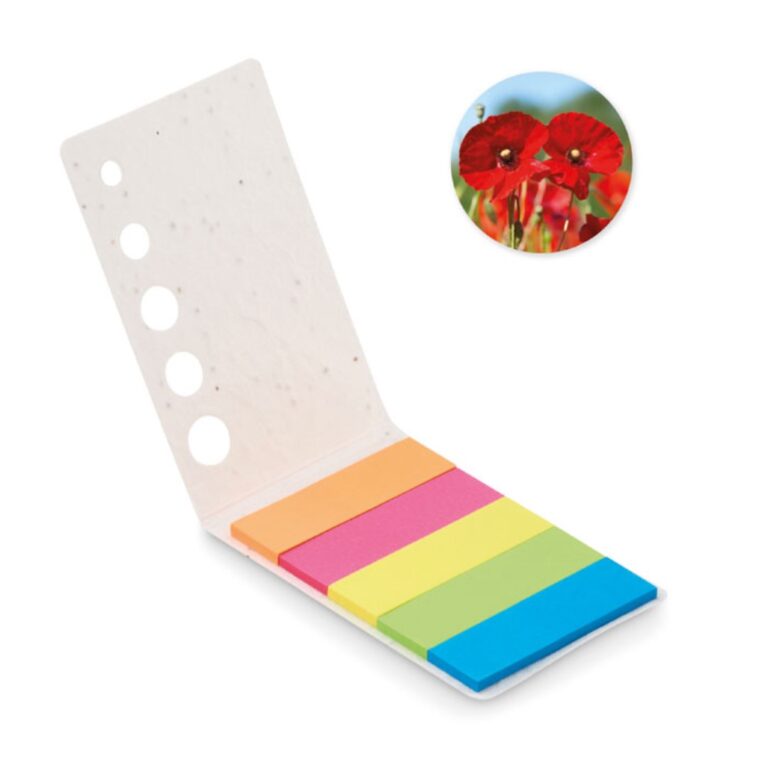 Page markers with logo MEMO SEED