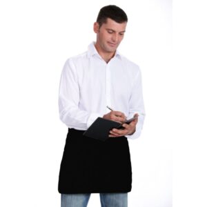 Waiters gadget with logo Apron JARED Waiter aprons to suit any professional's needs. Short version. 195 gr/m², 90% polyester / 10% cotton. All our aprons can be personalized with embroidery or print, so you can add your logo. Let your team look processional whilst promoting your business and services. Produced under a certified standard for the use of harmful substances in textile. Magnus Business Gifts is your partner for merchandising, gadgets or unique business gifts since 1967. Certified with Ecovadis gold 2022!