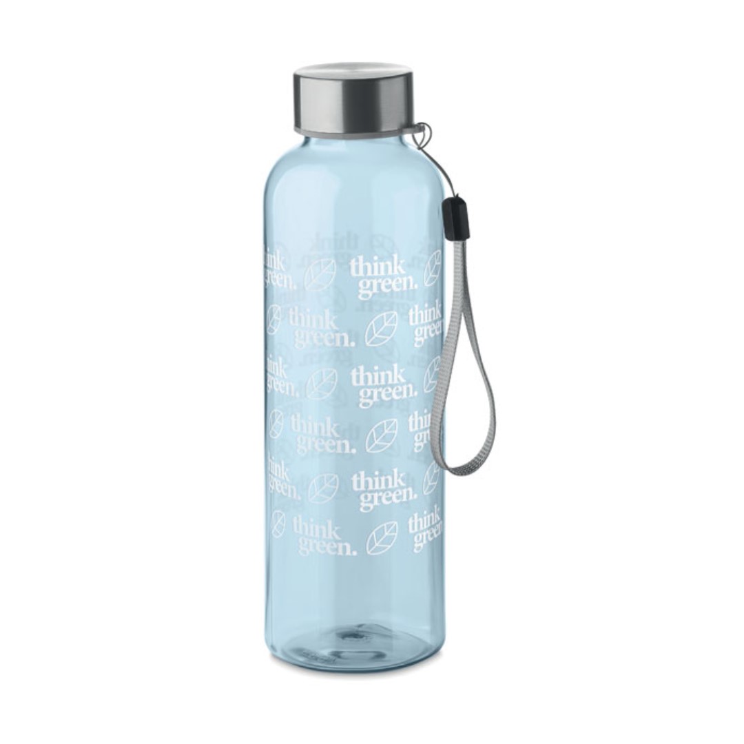 Water bottle with logo UTAH Water bottle with logo in RPET which is BPA free. Leak-free. Capacity: 500 ml. Not suitable for carbonated drinks. We use different printing techniques to add your logo. Depending on the surface we can use embroidery, engraving, 360° imprint or screenprint. Magnus Business Gifts is your partner for merchandising, gadgets or unique business gifts to match your company, school or sports organisation. Completely adapted to your customers, suppliers and team members. That is the DNA of Magnus Business Gifts. This has been so since 1967. Magnus Business Gifts anticipated on what society expects today: focus on corporate social responsibility. This endeavor that was rewarded with an Ecovadis gold certificate at the end of 2022. Combined with our top service, if required, without extra service for low budget solutions.