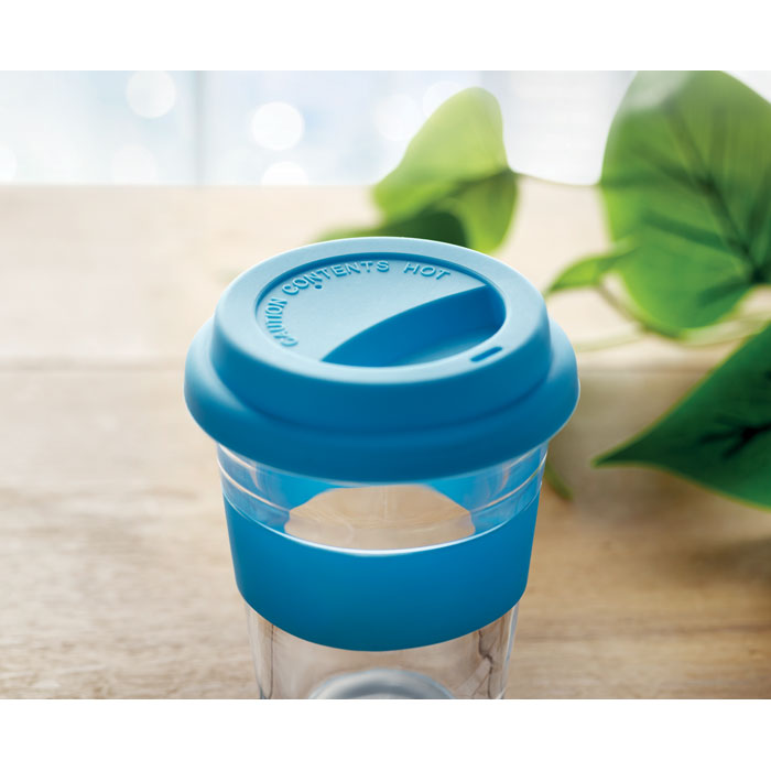 Tumbler with logo in glass ASTOGLASS - Image 9