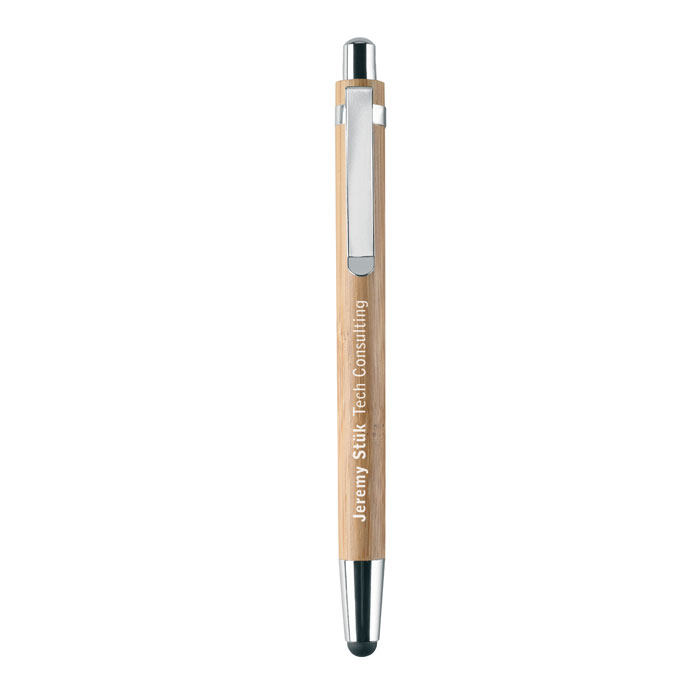Pen and pencil set with logo BAMBOOSET – Image 2