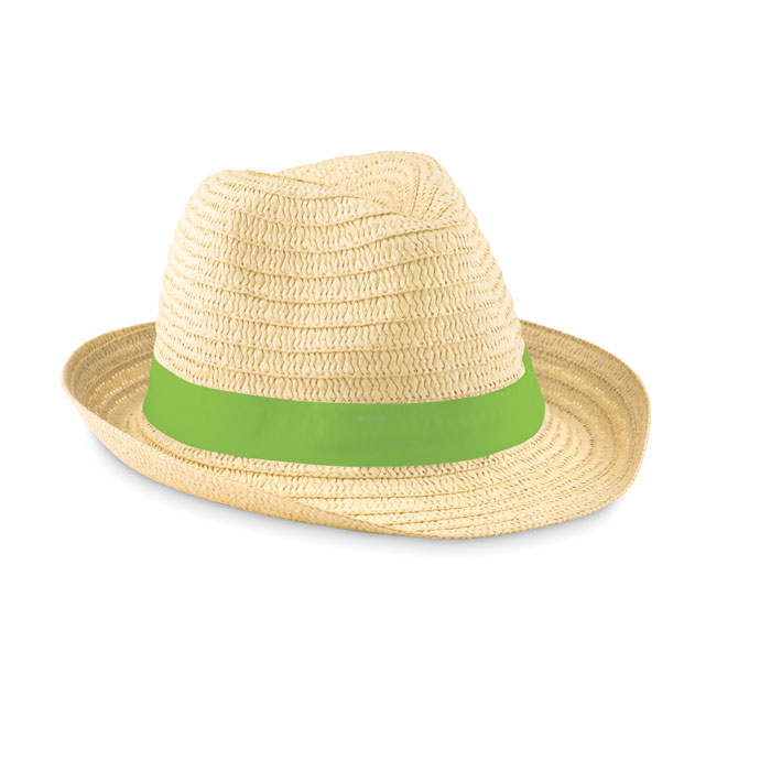 Paper straw hat Boogie with logo |Magnus Business Gifts - Image 11
