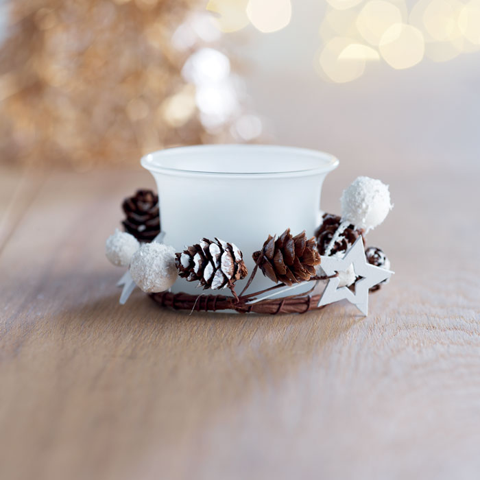 Christmas gadget with logo Glass candle BOUGIE – Image 6