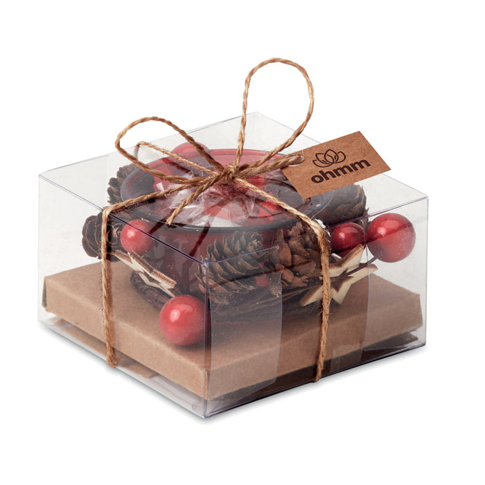 Christmas gadget with logo Glass candle BOUGIE – Image 4