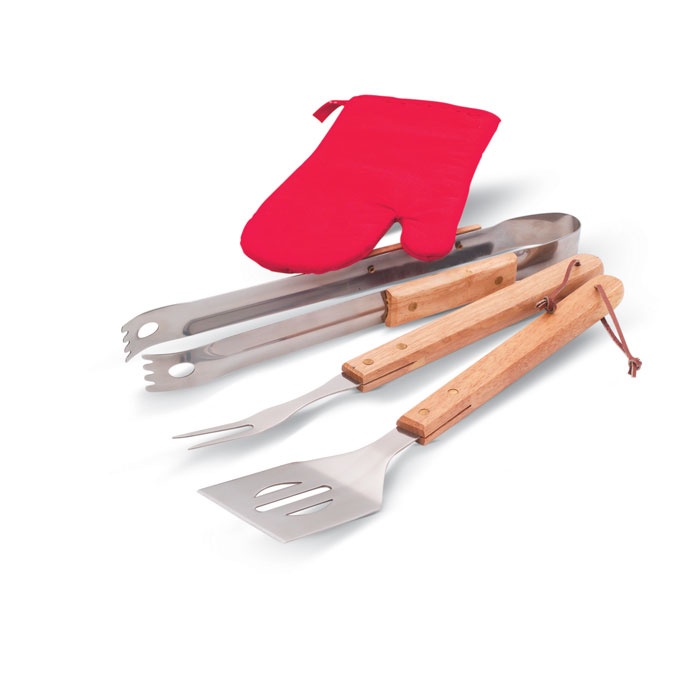 Gadget with logo Apron BBQ toolkit DONAU EAST - Image 3