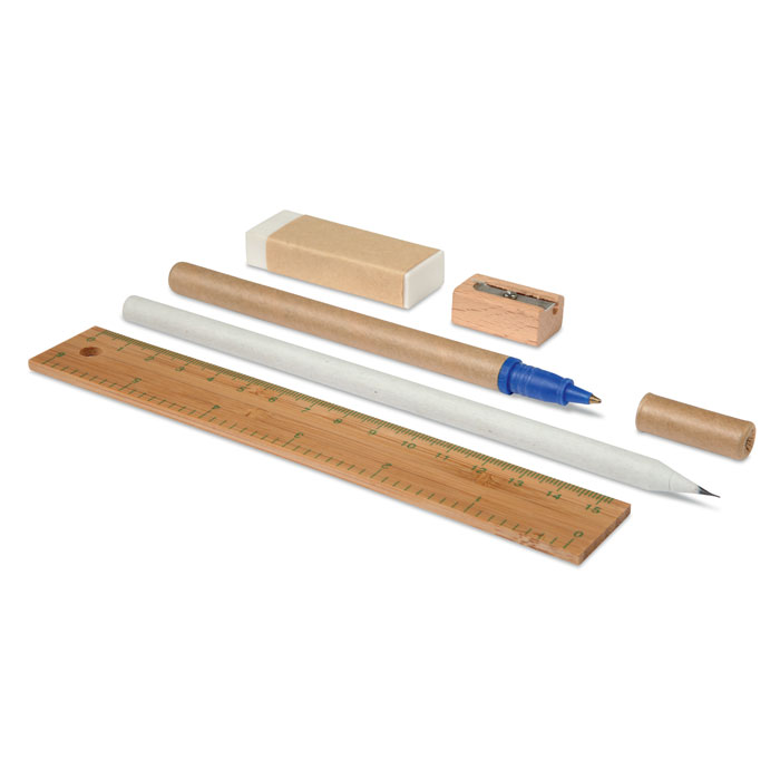 Pen set with logo ECOSET - Image 3