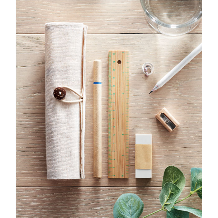 Pen set with logo ECOSET - Image 4