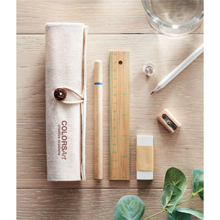Pen set with logo ECOSET - Image 5