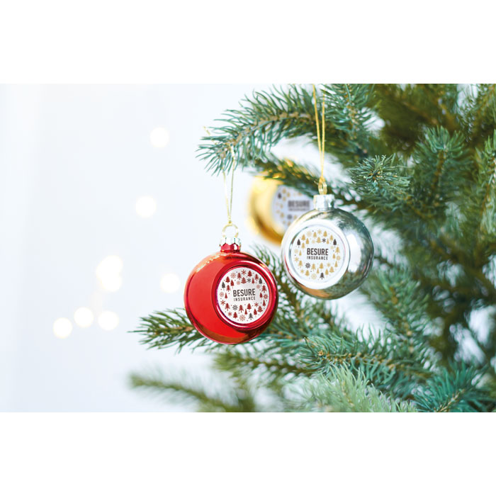 Christmas gadget with logo bauble HAPPY BALL - Image 7