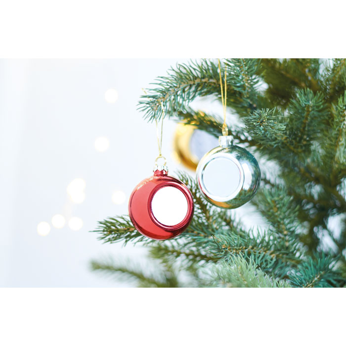 Christmas gadget with logo bauble HAPPY BALL - Image 4
