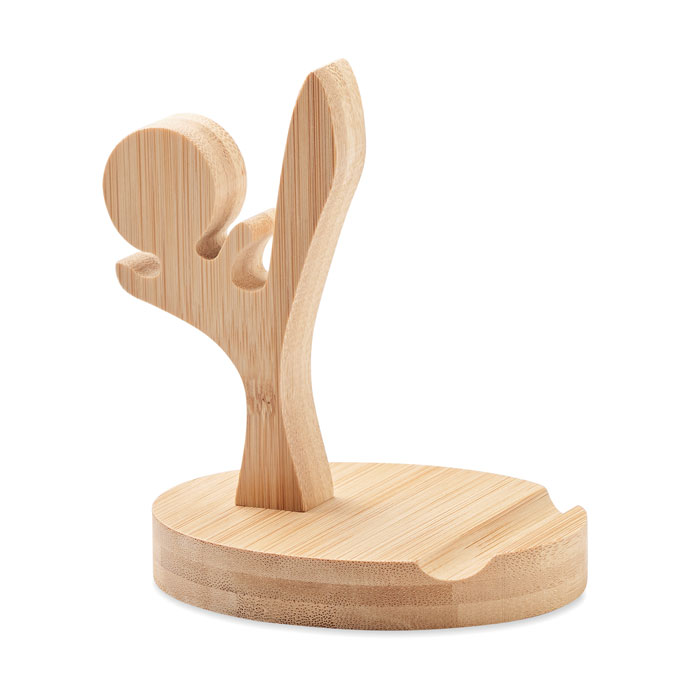 KUNFU Bamboo phone stand with logo |Magnus Business Gifts