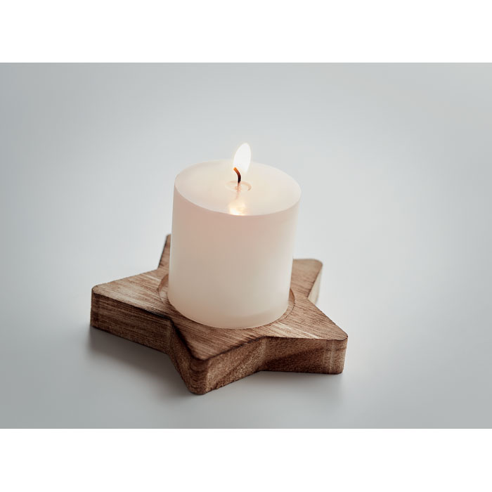 Gadget star shaped wooden candle LOTUS - Image 4