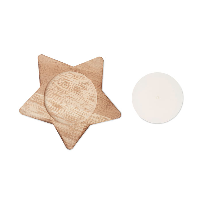 Gadget star shaped wooden candle LOTUS - Image 5