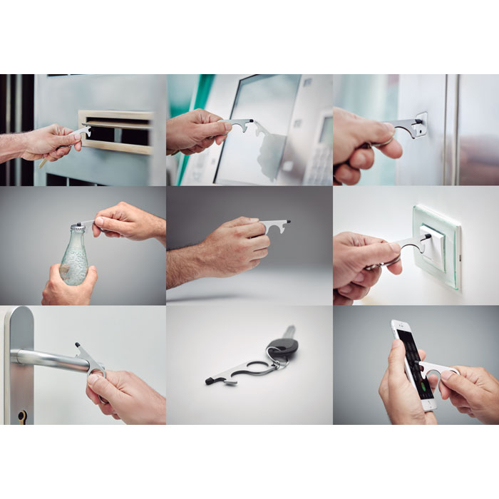 Gadget with logo Multifunctional keyring NOTOUCH – Image 5