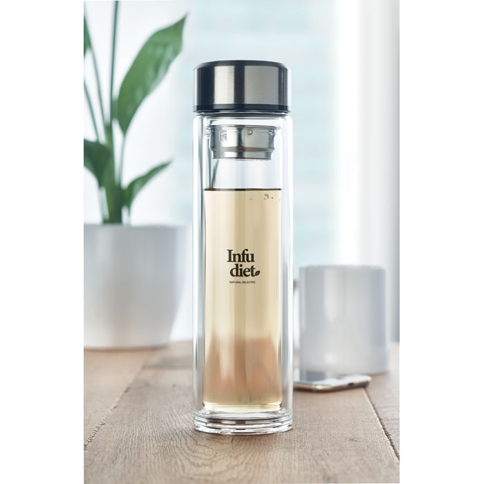 Water bottle with logo POLE GLASS - Image 2