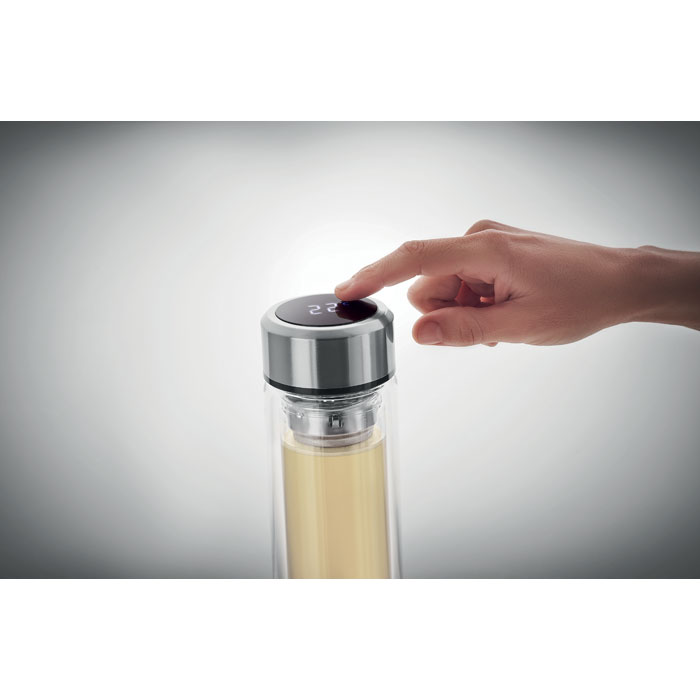 Water bottle with logo POLE GLASS - Image 3
