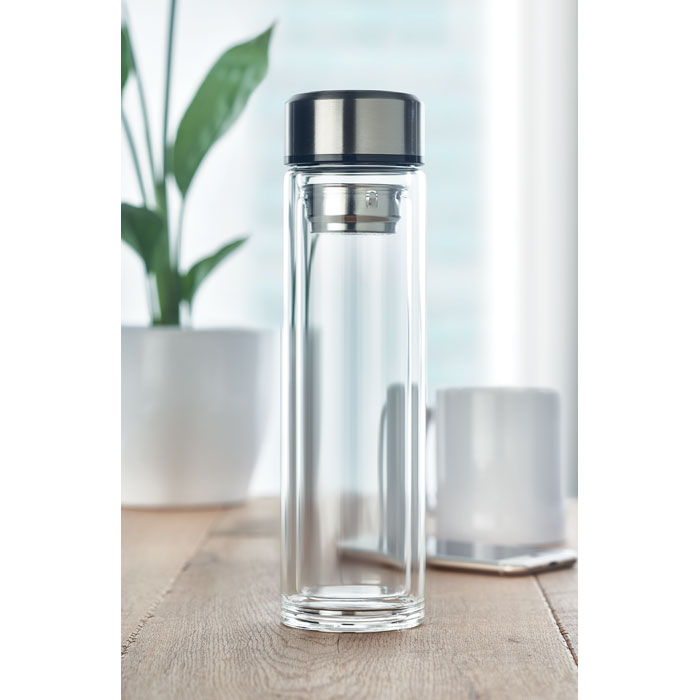 Water bottle with logo POLE GLASS - Image 4