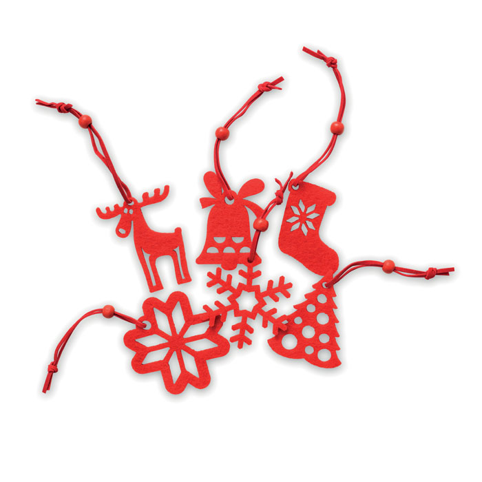 Christmas gadget Tree hangers ROUGE – Image 2