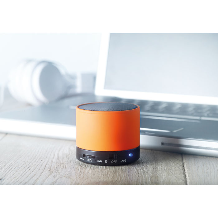 Audio gadget with logo Bluetooth speaker ROUND BASS - Image 6