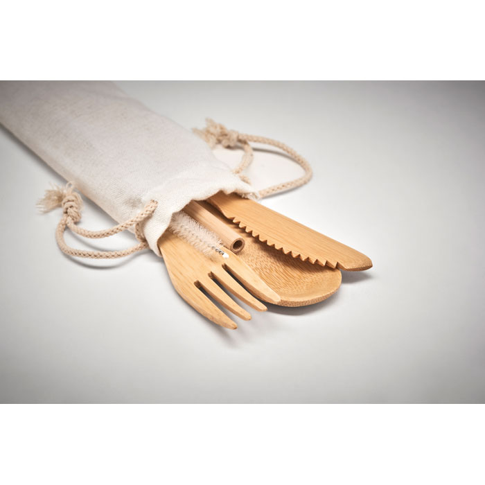 Gadget with logo Bamboo set SETSTRAW – Image 5