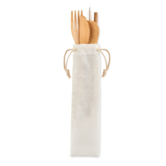 Gadget with logo Bamboo set SETSTRAW – Image 4